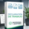 Decalaracion del trabajo Plantilla Maestra de Declaración de Trabajo (SOW) - Lista para Personalizar