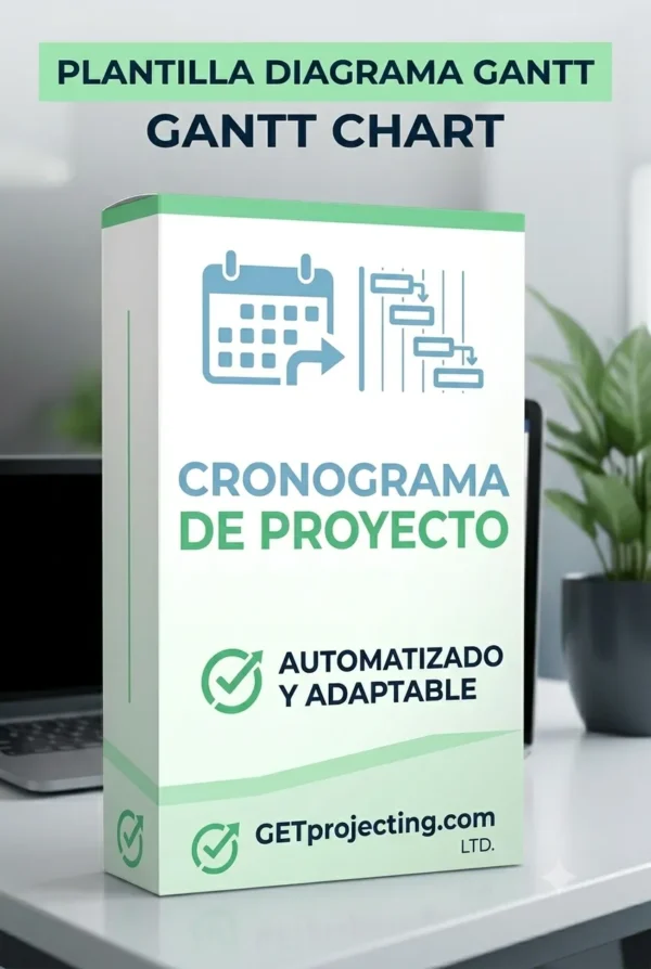 Gantt Plantilla Maestra de Cronograma y Seguimiento (Gantt Automático)