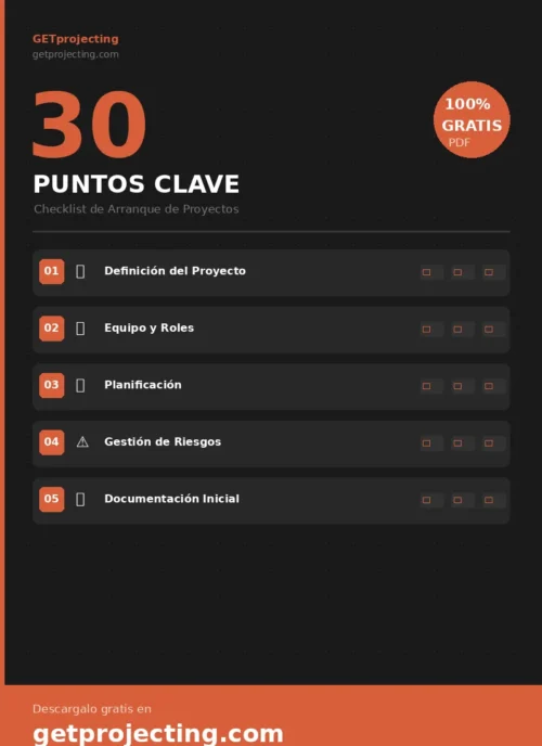 "Checklist de Arranque de Proyectos — 30 Puntos Clave"