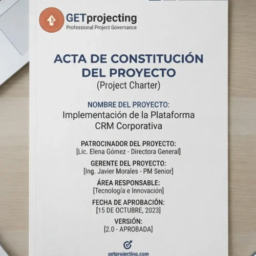 Acta de Constitución de Proyecto — Plantilla Profesional Completa